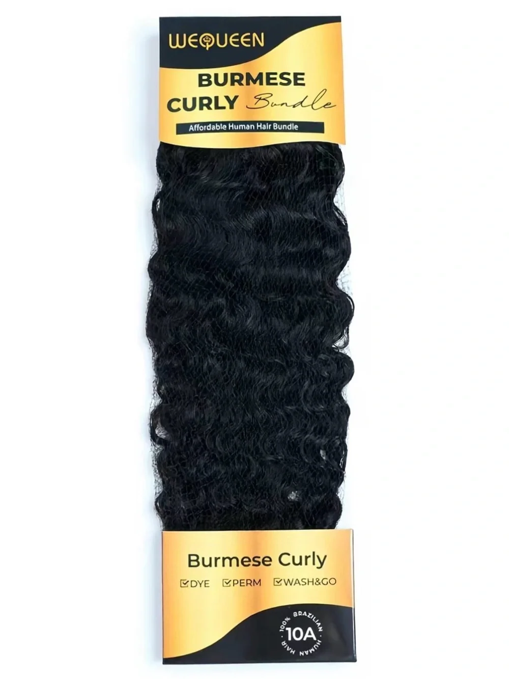 4 Bundles of Wequeen Burmese Curly Human Hair (22, 24, 26, 26) ~$300 value